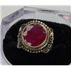 Image 1 : Sterling Silver w/ Red Spinel RIng