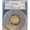 Image 1 : 1882 III Cent Nickel Type Coin  PROOF 65 PCGS
