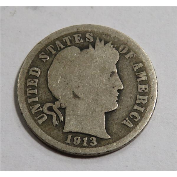 1913 Barber Dime