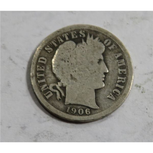 1906 Barber Dime