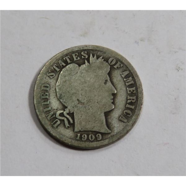 1909 Barber Dime