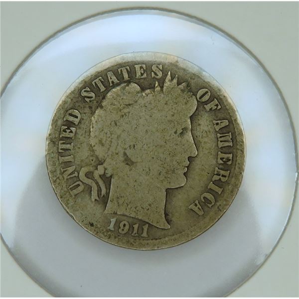 1911 d Barber Dime
