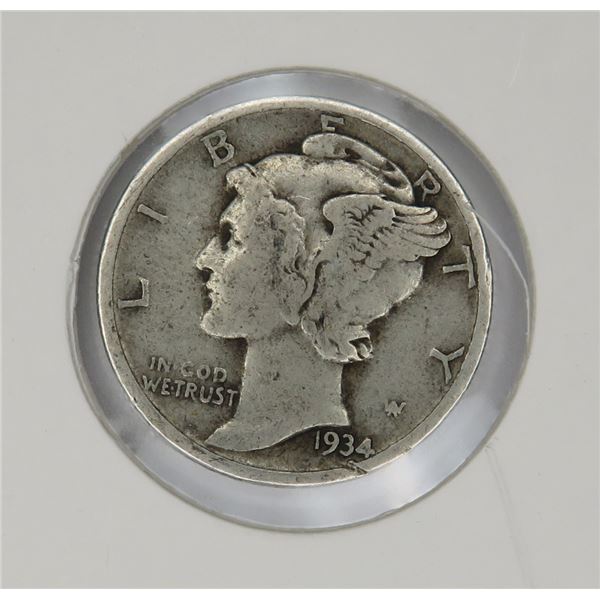 1934 Mercury Dime