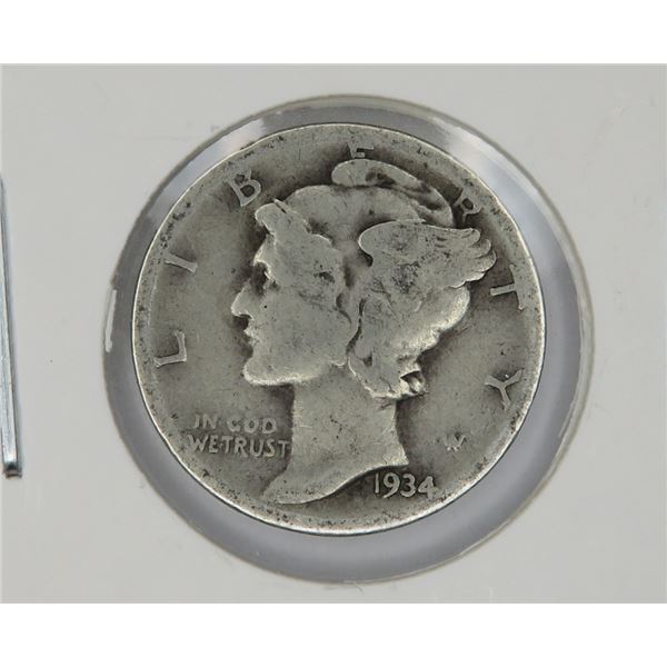 1934 Mercury Dime