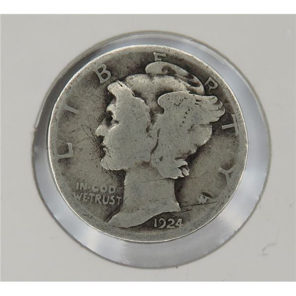1924 Mercury Dime