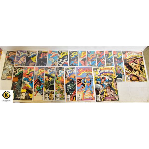 DC ADVENTURES OF SUPERMAN #424-427 COMIC LOT