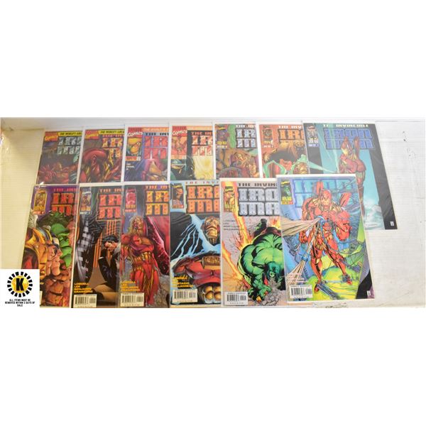 MARVEL IRON MAN #1-13 VOL.2 COMIC LOT, 13 BOOKS