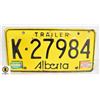 Image 1 : VINTAGE AB LICENSE PLATE