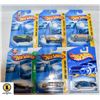 Image 1 : 6 HOT WHEELS 2000'S, FIVE #1 IN SERIES + 1 T-HUNT