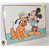Image 1 : FRAMED 1987 MICKIE AND PLUTO PHOTO