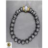 Image 1 : #97-VALCANIC STONE CROWN BLUE SPORT BRACELET