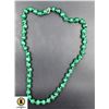 Image 1 : #144-GREEN MALACHITE NECKLACE 17"