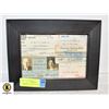 Image 1 : VINTAGE FRAMED IDENTIFICATION CARDS