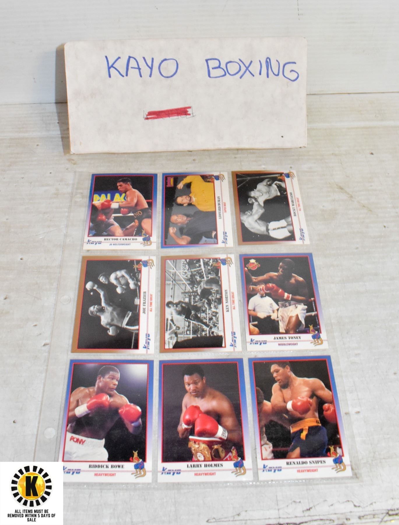 250 + KAYO BOXING CARDS