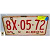 Image 1 : 1965 AB LICENSE PLATE