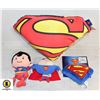 Image 1 : 4 SUPERMAN PLUSH/PILLOW