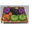 Image 1 : BOX OF SPARKLE PUMPKINS VARIOUS COLOURS AND SIZES