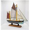 Image 2 : 7)  MODEL OF WOODEN SAILING SLOOP WITH THE