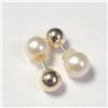 Image 1 : BZ1211-69 10K FRESH WATER PEARL 2IN1 EARRINGS