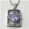 Image 1 : BZ1211-99 SILVER CZ 20"11G NECKLACE