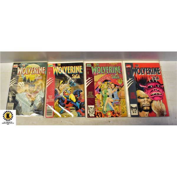 MARVEL THE WOLVERINE SAGA #1-4 COMIC SET