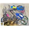 Image 1 : BAG WITH 18 PAIRS OF SCISSORS - ALL VARIETY