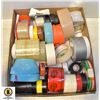 Image 1 : BOX WITH OVER 36 VARIOUS TYPES OF TAPE -