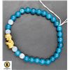 Image 1 : #140-NATURAL BLUE APATITE, MOONSTONE DRAGON