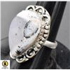 Image 1 : #384-NATURAL DENTRIC OPAL RING SIZE 7