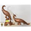 Image 1 : VINTAGE LARGE 10 ONCH APPROC PEACOCK BIRD SET