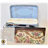 Image 1 : VINTAGE TRAVEL CASE WITH OLD PURSES AND MORE