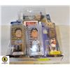 Image 1 : LOT OF NEW  NBA AND MLB BOBBLE HEAD FIGURES