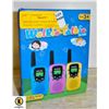 Image 1 : NEW BATURU 3 PACK OF KIDS WALKIE TALKIES, 3 COLOUR