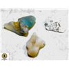 Image 1 : 3 LARGE ETHIOPIAN OPALS