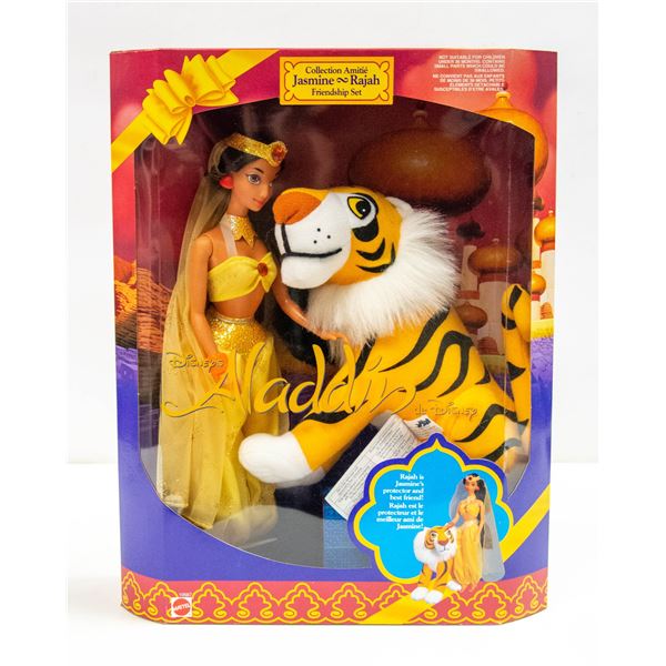 DISNEY ALADDIN JASMINE AND RAJAH FIGURES