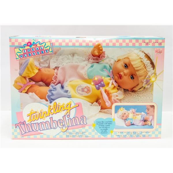 IDEAL NURSERY TWINKLING THUMBELINA COLLECTOR DOLL