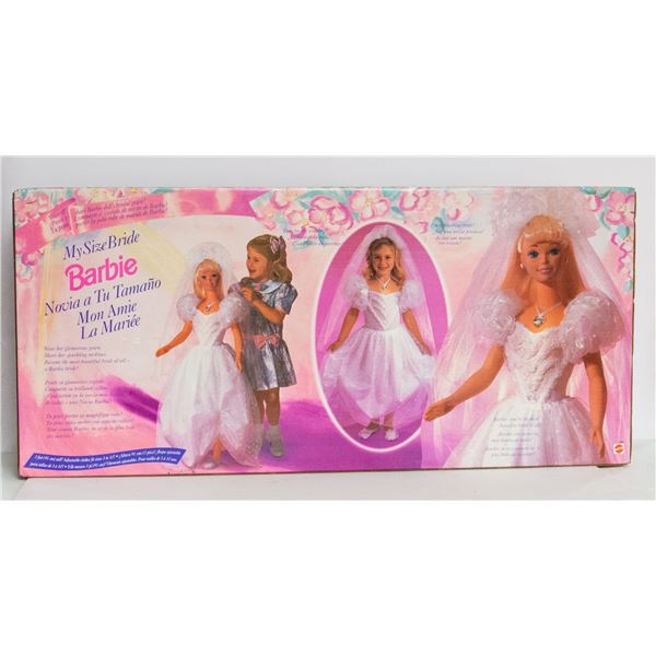 MATTEL MY SIZE BRIDE LARGE BARBIE