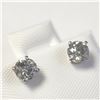 Image 2 : BZ1193-52 14K WHITE GOLD DIAMOND EARRINGS