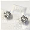 Image 3 : BZ1193-52 14K WHITE GOLD DIAMOND EARRINGS