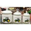 Image 1 : SET OF JOHN DEERE COFF/SUGAR/FLOUR CONTAINER (23