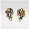 Image 1 : MADE IN AUSTRIA RHINESTONE EARRINGS