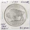 Image 1 : ONE TROY OUNCE - 31.1  GRAMS OF SILVER BUFFALO