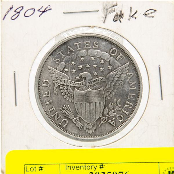 1804 FAKE SILVER DOLLAR USA