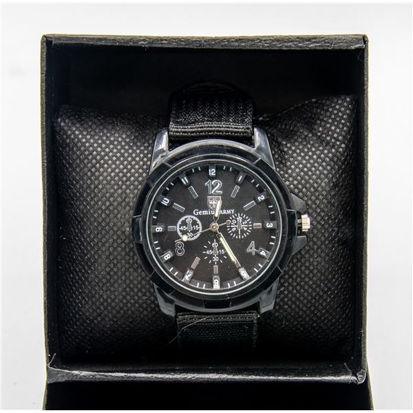 NEW GENIUS ARMY WATCH BLACK ON BLACK