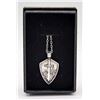 Image 1 : SILVER ALLOY MENS KNIGHT TEMPLAR "SWORD & SHIELD"