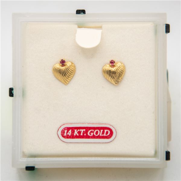 DECORATIVE EARRING GIFT BOX WITH 14 KT.