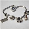 Image 2 : BZ1193-97 SILVER PANDORA STYLE W/ BEADS BRACLET