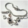 Image 2 : BZ1193-98 SILVER PANDORA STYLE W/ BEADS BRACLET