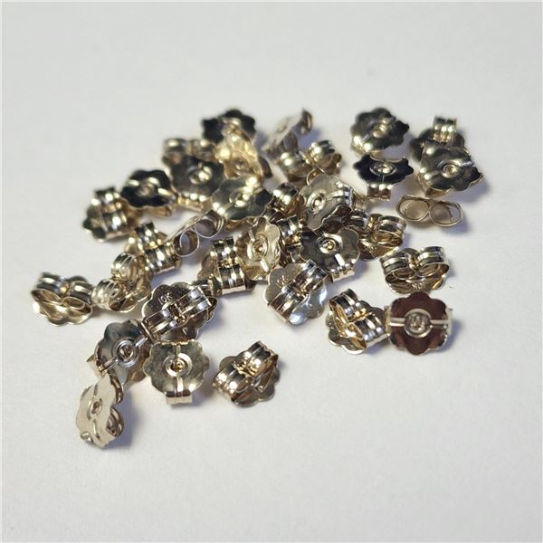 BZ1193-59 10K WHITE GOLD 35 PCS EARRING BACKINGS