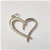 Image 1 : BZ1193-73 14K YELLOW GOLD HEART 0.7G PENDANT